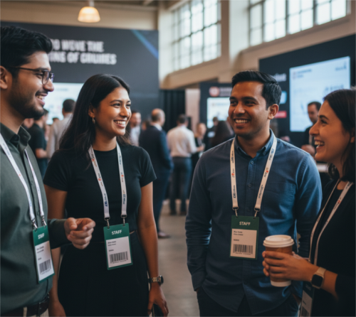 Huy hiệu th&ocirc;ng gi&oacute; với m&atilde; vạch