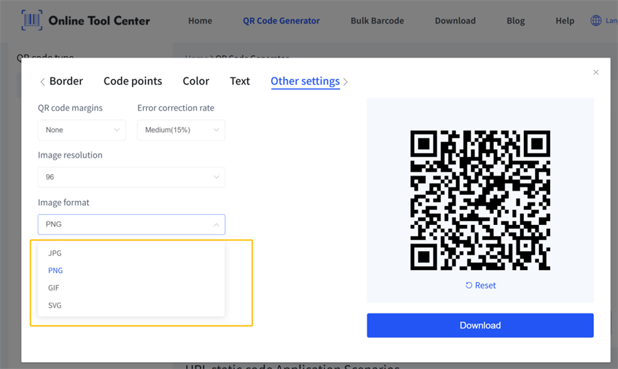 định dạng h&igrave;nh ảnh m&atilde; qr