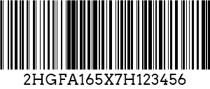 Mã 128 VIN Barcode