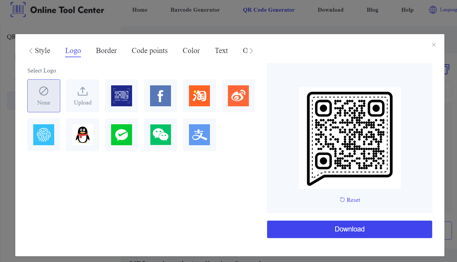 Trình tạo mã QR với Logo.png