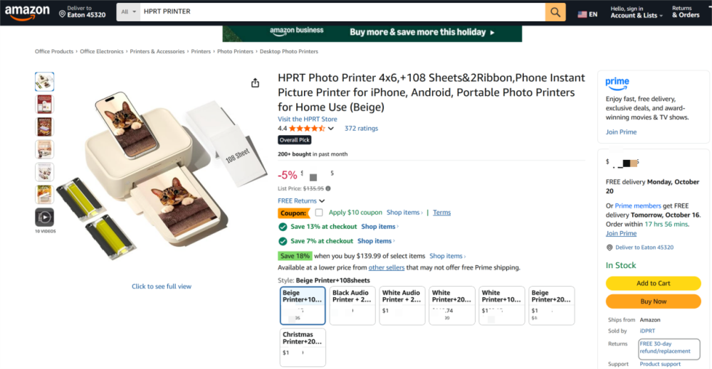 mô tả sản phẩm amazon