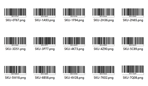 bulk barcodes mã vạch số lượng lớn