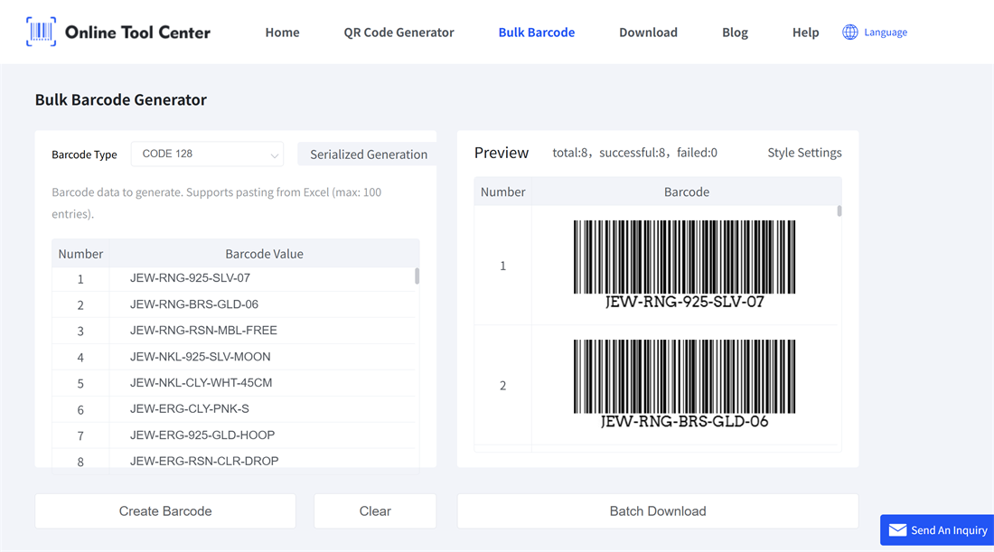 m&atilde; vạch generatio