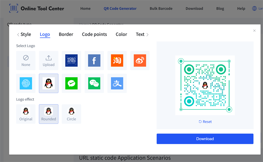 tạo m&atilde; qr t&ugrave;y chỉnh với logo