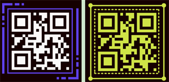 QR Code on Black Background Mã QR trên nền đen