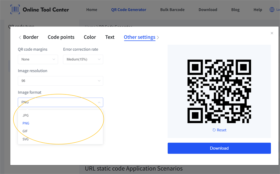 định dạng h&igrave;nh ảnh m&atilde; qr