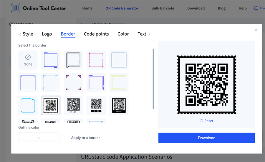 add frame for qr code thêm khung cho mã QR