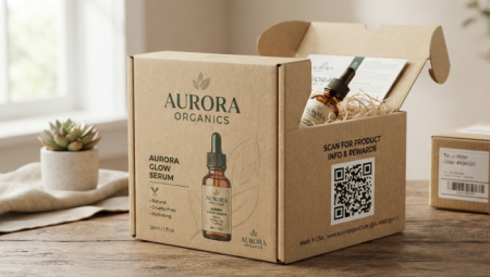 qr code on product packagi mã qr trên gói sản phẩm