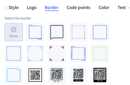 qr code borders biên giới mã qr