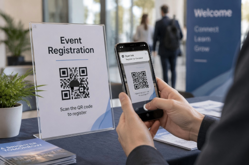 QR Code for Registratio Mã QR để đăng ký