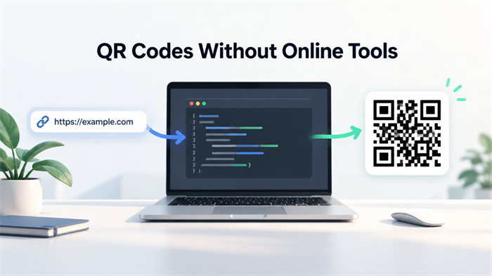 Create a QR Code without online tools Tạo mã QR mà không cần các công cụ trực tuyến