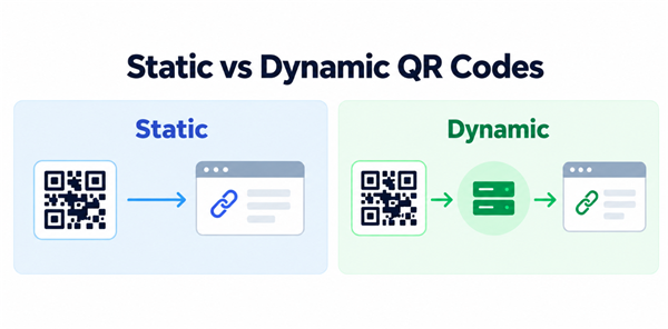 Static vs Dynamic QR Codes Mã QR tĩnh vs động